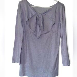 J. Crew Lavender Blouse with Front Tie